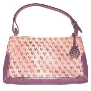 DOONEY & BOURKE red grape monogram shoulder bag